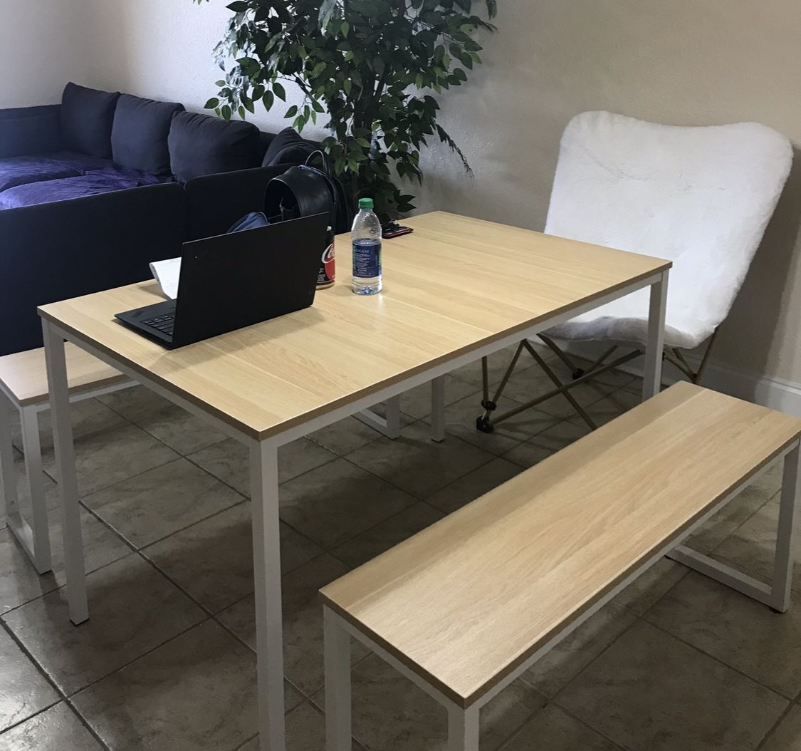 Dining Room Table With Benches