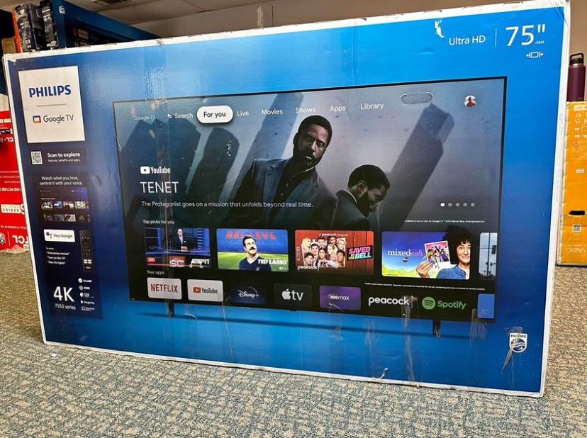75” Philips Smart TV 4K