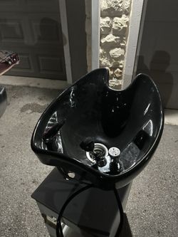 Black Porcelain Shampoo Bowls  X2