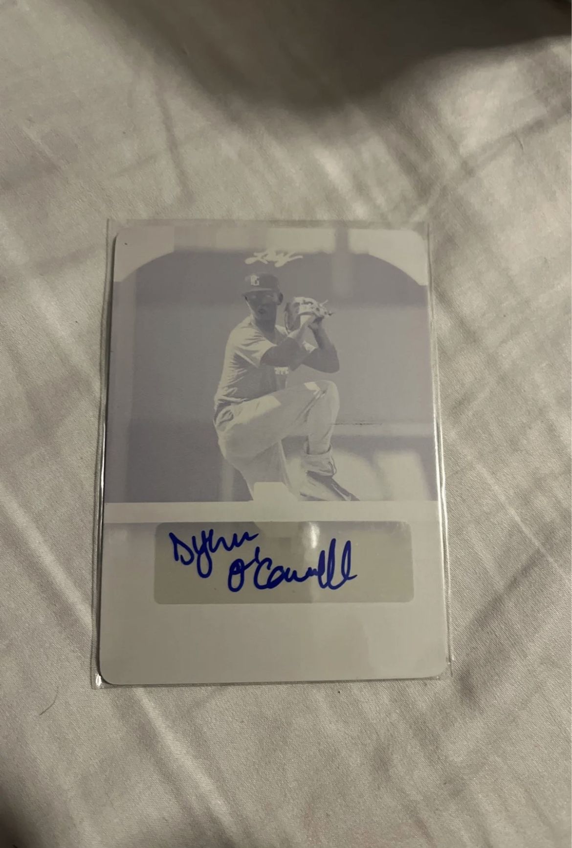 Dylan O’Connell 1/1 Printing Plate Autograph