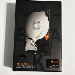 WD_ Black Hard Drive 4tb