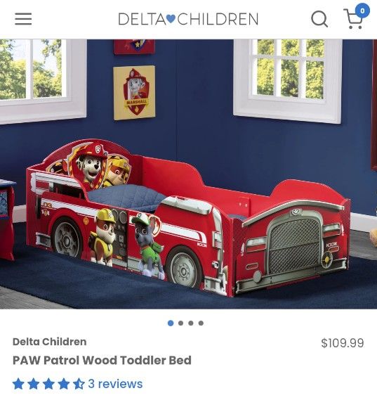 Delta Children
PAW Patrol Wood Toddler Bed