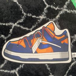Brand New orangeandBlue Sneakerrug.  