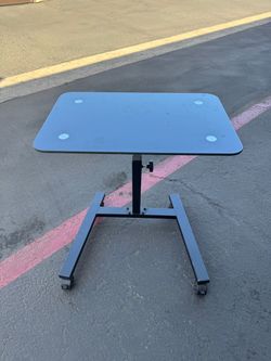 Adjustable Mobile Glass Top Laptop Desk