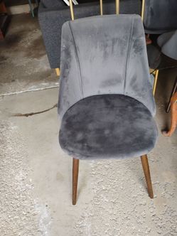 6 velvet like side chairs
