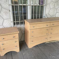 Dresser Mirror & Nightstand