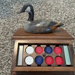 Antique Goose Poker Set
