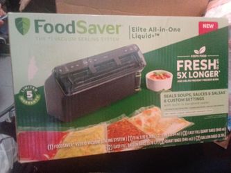 Food saver elite all in one liquid+