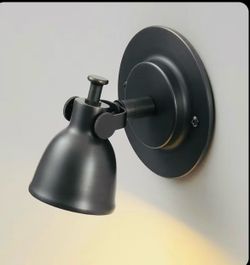 NEW Single Brass Black Hardwired Wall Sconce Spotlight Light Fixture - $25 PRICE IS FIRM