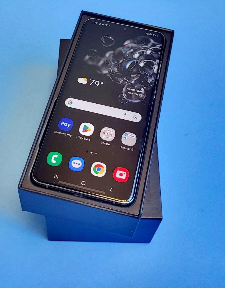 Samsung Galaxy S20 Ultra 128gb Unlocked FREE Smartwach/ Headphones. Pay $1 Today Rest in payments. NO CREDIT NEEDED FINANCING