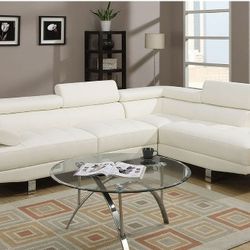 White  Modern  Sectional Sofa Brand New 