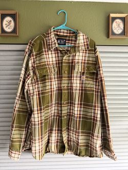 Carhartt green Flannel size men's XL