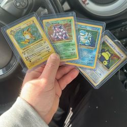 4 Holographic Pokemon Cards