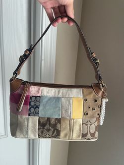 Coach ‘05 Multicolor Patchwork Mini Demi Shoulder Bag