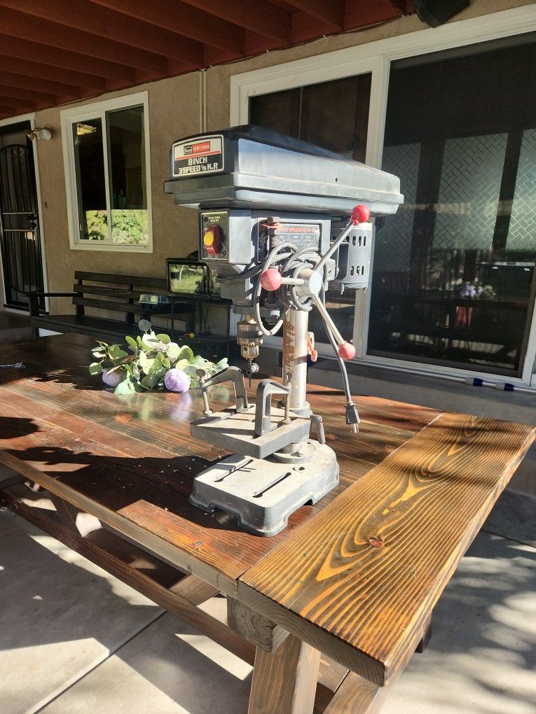 8 Inch 3 Speed Bench Top Drill Press.