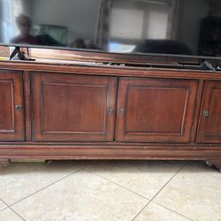 TV STAND Solid Wood (no TV Sold)