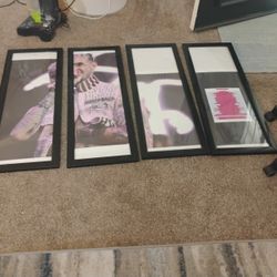 Lil Peep 4 Picture Poster With Black Frames