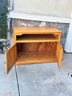 Wood TV stand