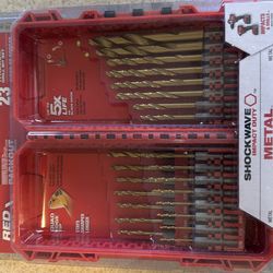 MILWAUKEE SHOCKWAVE IMPACT DUTY 23 PCS TITANIUM DRILL BIT SET