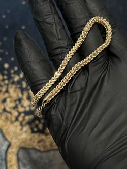 10K Gold Franco Bracelet 8.5”