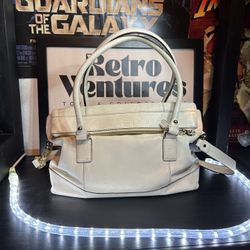 Kate Spade Large Cream Soft Leather Shoulder Bag W Shoulder Strap VG