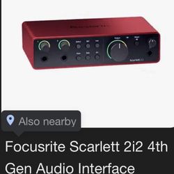 Scarlett 2i2 Interface 4th Gen