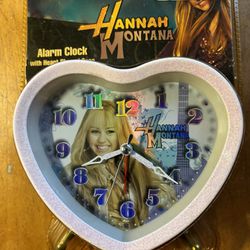 Disney Hannah Montana Heart Shaped Alarm Clock