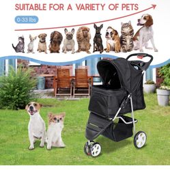 New 3 Wheel Pet Stroller 