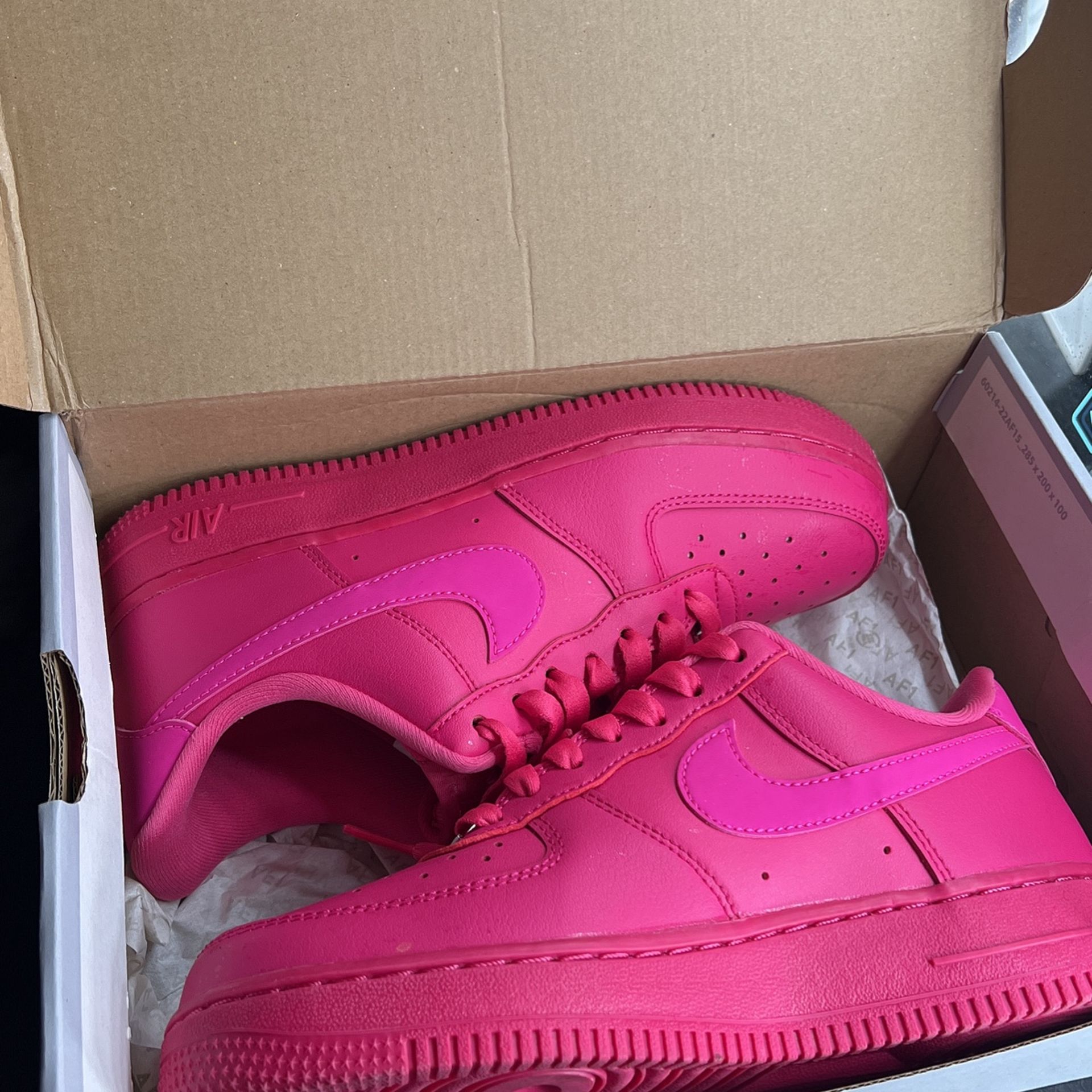 Pink/Fireberry Air Force 1 Low Womens 6.5