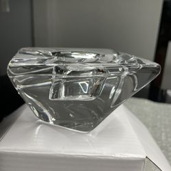 Orrefors Tornado Square Twist Crystal Tealight