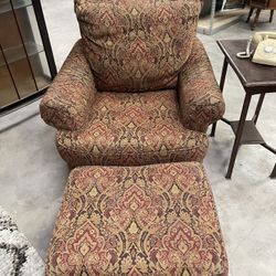 Oversized Chair and Ottoman Set