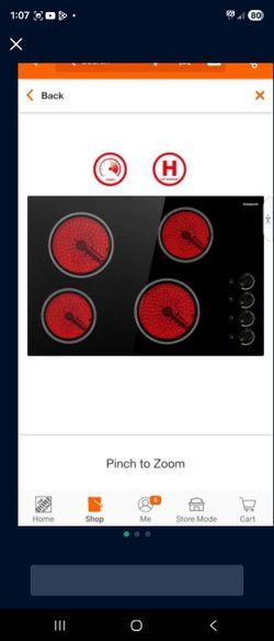  Gasland Electric Cooktop 30inch.. Brand New In Box