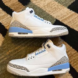 Jordan 3 UNC Size 9.5