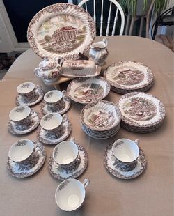 Vintage Heritage Hall French Provincial Ironstone Dish set