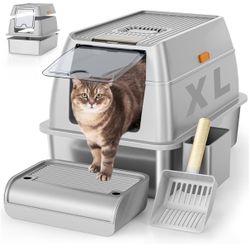 New Stainless Steel Cat Litter Box