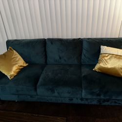 Emerald Green Couch 