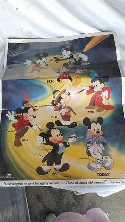 Mickey mouse poster