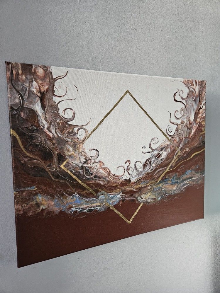 Autumn Bliss - Handmade Wall Art  Acrylic Painting Canvas