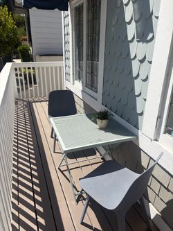 Outside table and 2 chairs