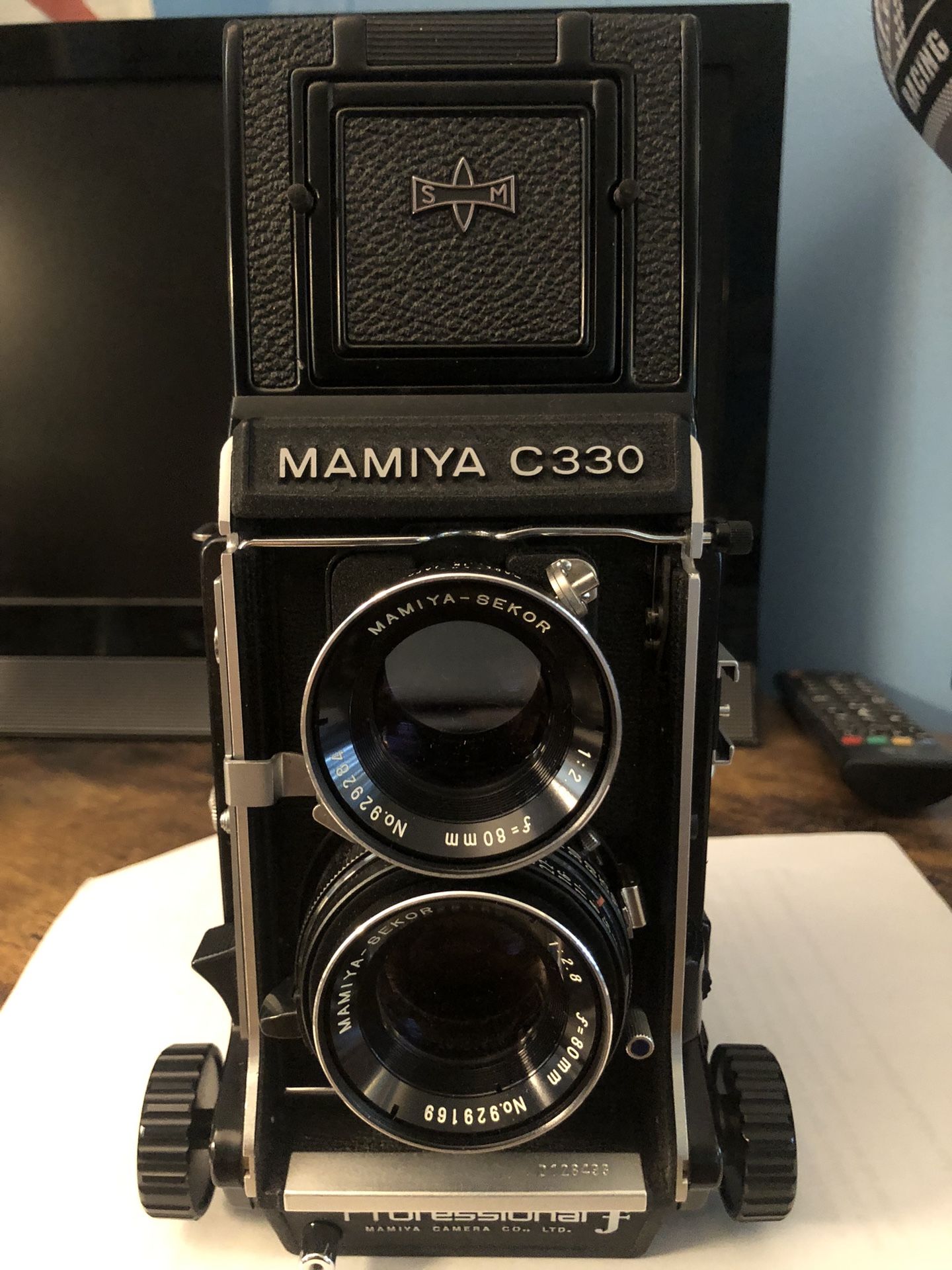Mamiya C330 Professional f Blue dot Camera