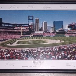 First Pitch St. Louis Cardinals April 10, 2006 Framed Print