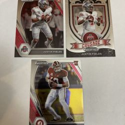 2021 Prizm Draft Picks Justin Fields & Mac Jones Rookie Cards