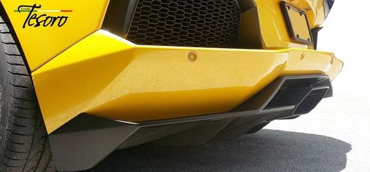 Rear Bumper Diffuser Tuner Style For Lamborghini Aventador 2012-2017