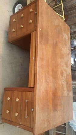 Heavy duty wood desk