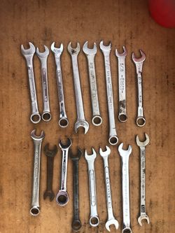 5/16” wrenches.