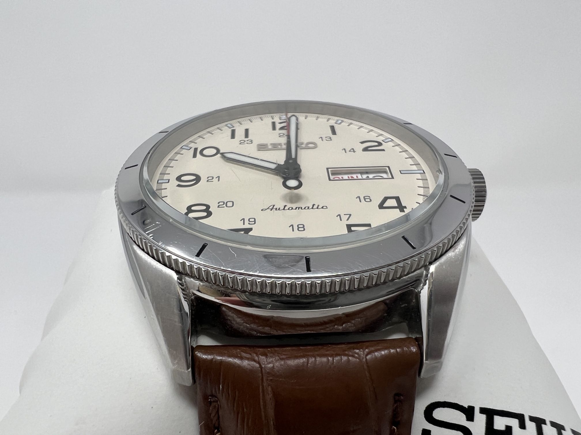 Chico Cream Metallic leather band Watch with Silver Accents Chico main image 2