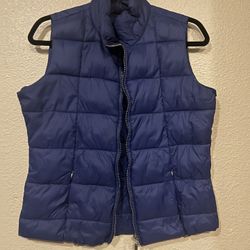 Blue Puffer Vest M