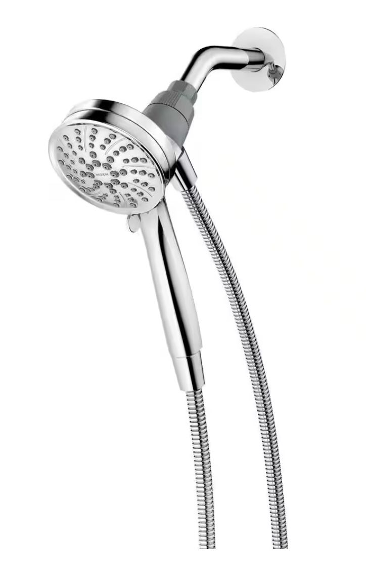Moen Attract 6-Spray Wall Mount Handheld Shower Head 1.75 GPM in Chrome