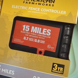 Electric fence Controller, Poly wire Roll And 50 Insulators