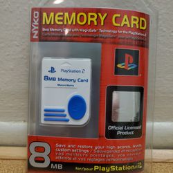 Brand New Factory Sealed Sony Playstation 2 8MB Memory Card.  No Offers!!